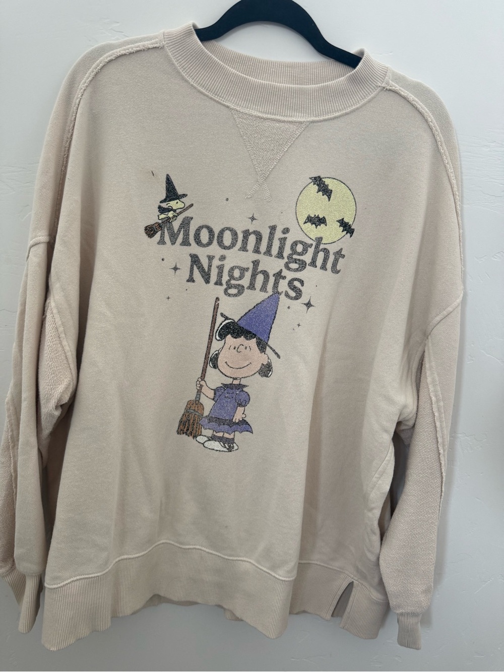 AERIE Moonlight Nights Graphic Sweatshirt - Beige